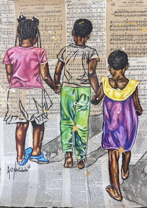 Andrew Ntshabele- Joy of Children 1- 87x62