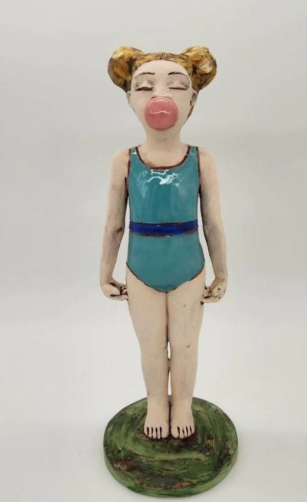 Maureen Visage- Bubblegum bather- Sculpture