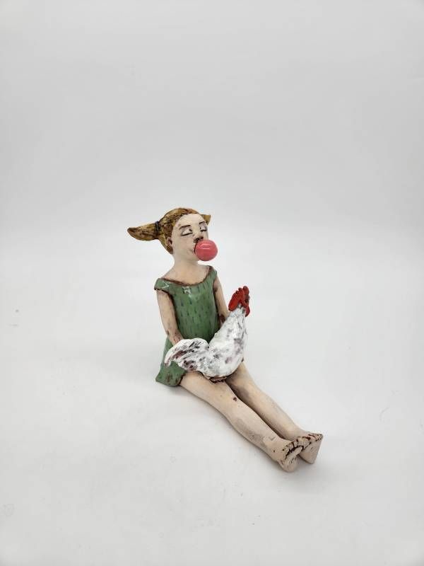 Maureen Visage- Farm girl at heart- Sculpture