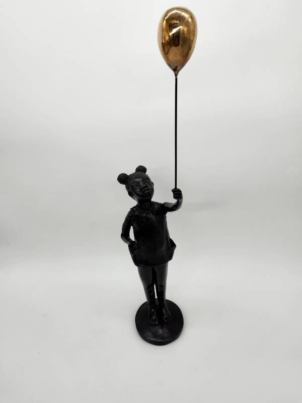 Maureen Visage- Girl with Balloon- Bronze