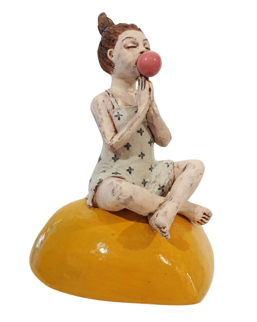 Girl On Yellow Heart